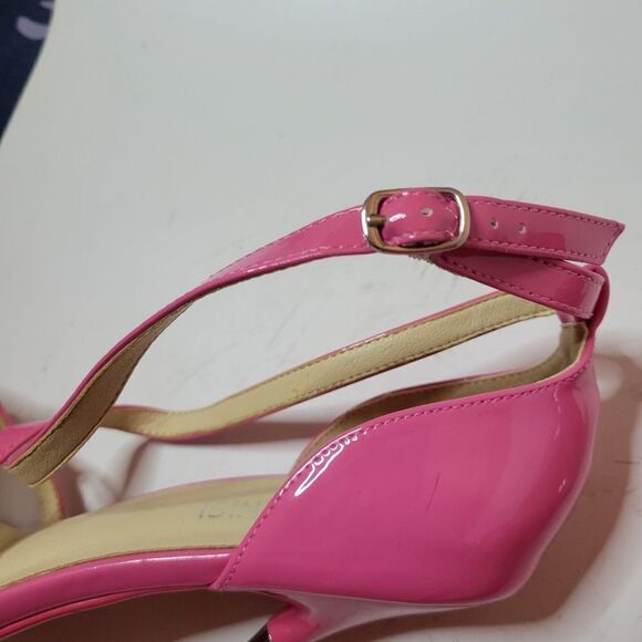 6inch Metal Stiletto Pink Patent Point Shoes - Picture 13 of 13